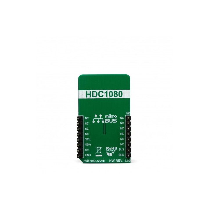 Vue arrière du capteur température humidité Temp-Hum 11 click