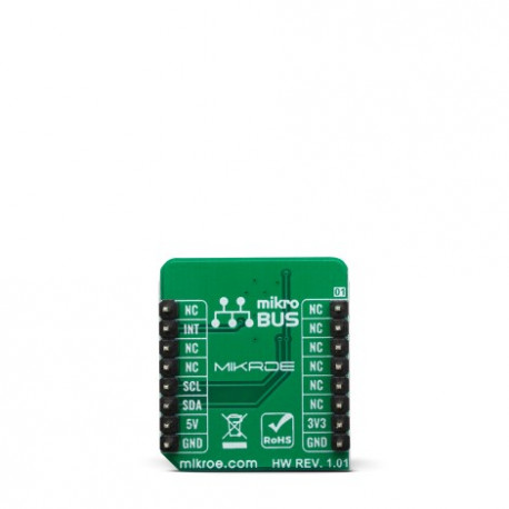 Vue arrière du capteur de température Thermo 11 click MIKROE-3600