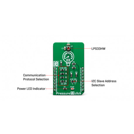 Détail du capteur de pression Pressure 11 Click MIKROE-3411 Détail du capteur de pression Pressure 11 Click MIKROE-3411