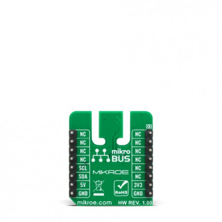 Vue arrière du capteur de température Thermo 20 click MIKROE-4316 Vue arrière du capteur de température Thermo 20 click MIKROE-4316