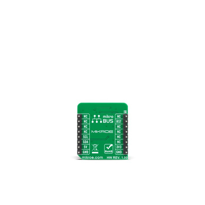Vue arrière du capteur température humidité Temp & Hum 14 click MIKROE-4306