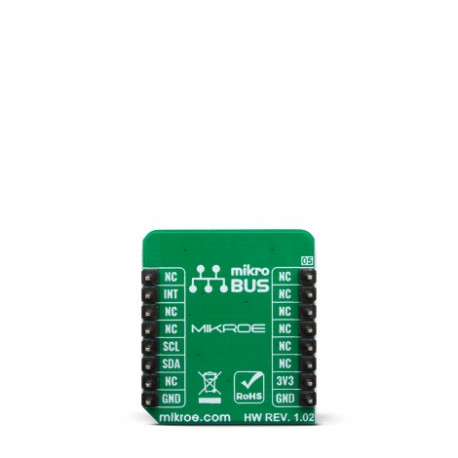 Vue arrière du compteur de pas Pedometer Click MIKROE-3567