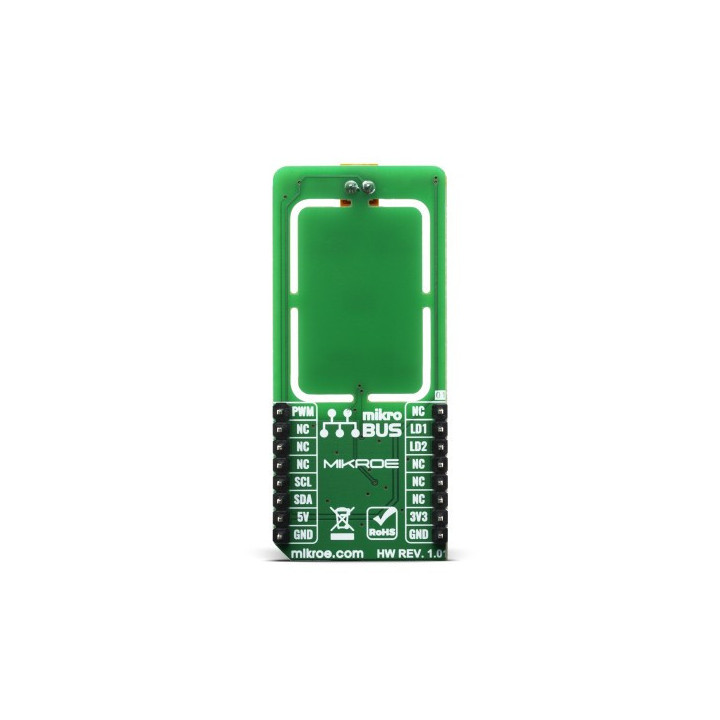 Vue arrière du module chauffant Heater Click MIKROE-3996