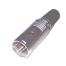 Fiche XLR mâle nickelée 5 broches  - 1