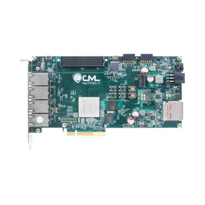 Vue de la face avant de la platine NetFPGA-1G-CML Kintex-7