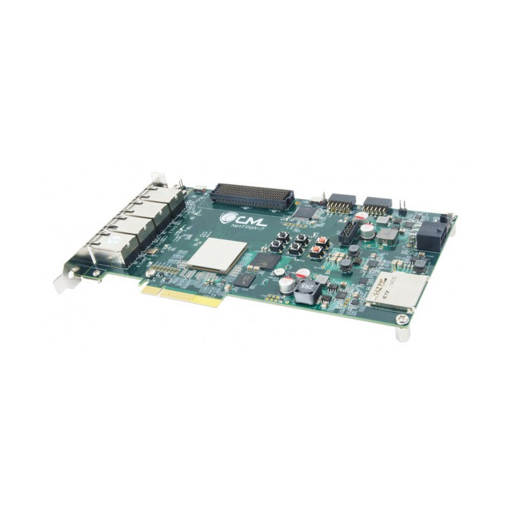 Vue de côté de la platine NetFPGA-1G-CML Kintex-7