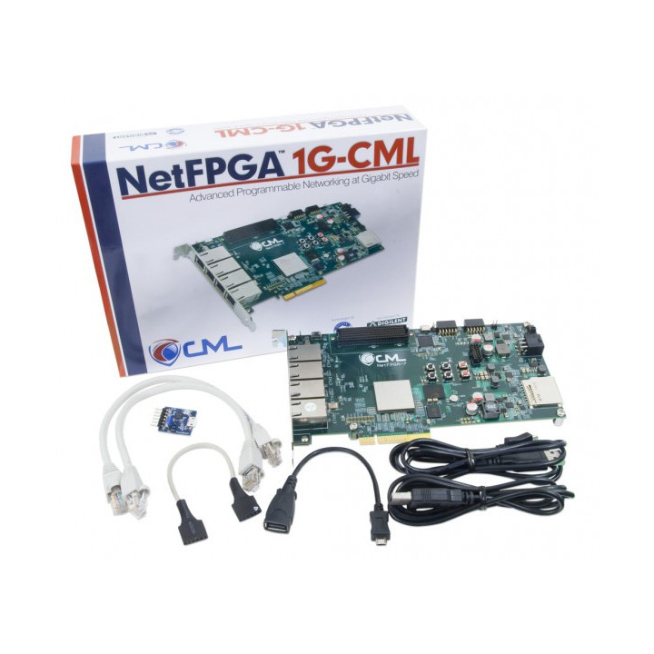 Détail du contenu de la platine NetFPGA-1G-CML Kintex-7