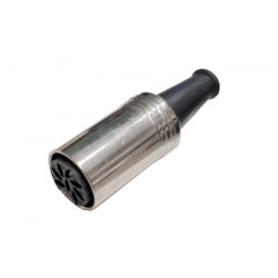 Connecteur DIN métal femelle 8 broches - 1