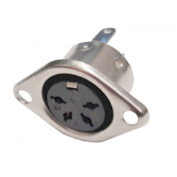 Connecteur DIN femelle 4 broches châssis - 1