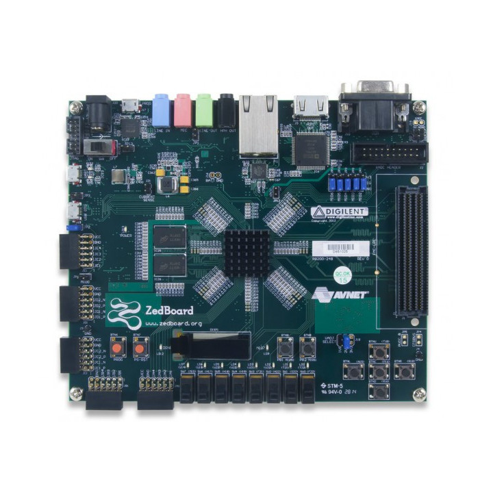 Vue avant de la platine ZedBoard Zynq-7000 ARM/FPGA SoC
