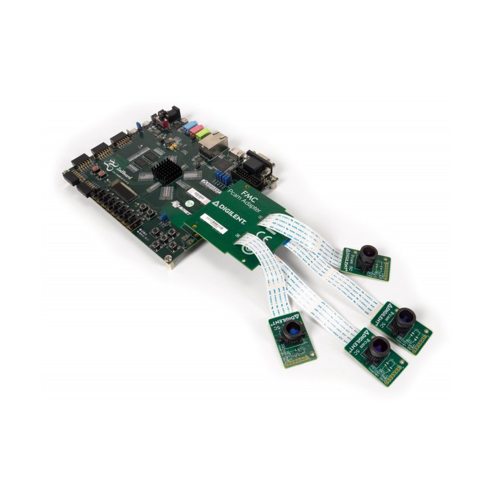 Utilisation du module adaptateur FMC - Pcam (les caméras et la platine Zedboard ne sont pas livrés)
