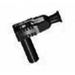 Fiche banane isolée coudée IEC1010 - noir - 1