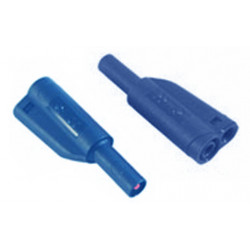 Fiche banane isolée IEC1010 - bleu - 1