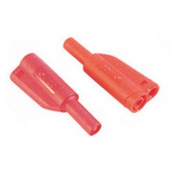 Fiche banane isolée IEC1010 - rouge - 1