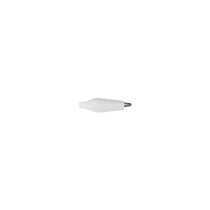 Pince crocodile 27 mm à souder - blanc  - 1