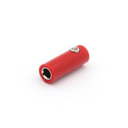 Fiche banane femelle 4 mm - rouge  - 1