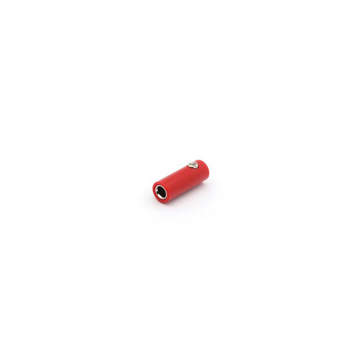 Fiche banane femelle 4 mm - rouge  - 1
