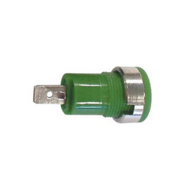 Douille de sécurité isolée 4 mm - vert  - 1