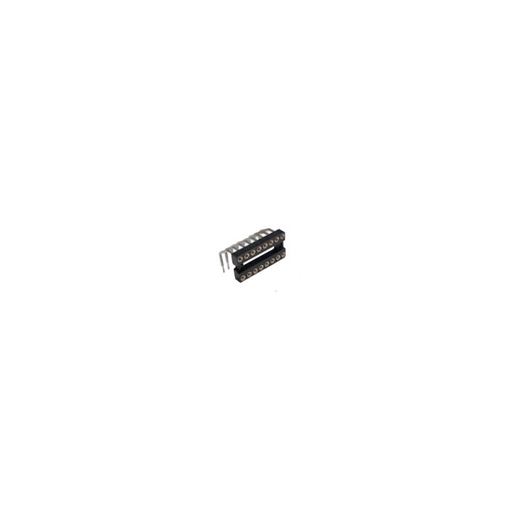 Support coudé pour circuit intégré 16 broches  - 1