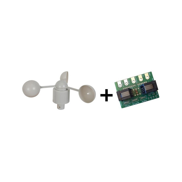 Anémomètre avec interface compatible Arduino® / Grove / microbit