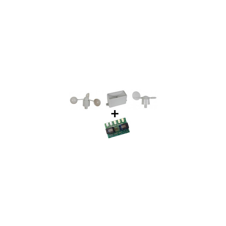 Pack anémomètre + pluviomètre + girouette compatible Grove / Arduino / Microbit
