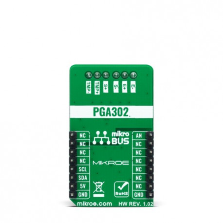 Vue arrière du module Load cell 3 Click MIKROE-4658