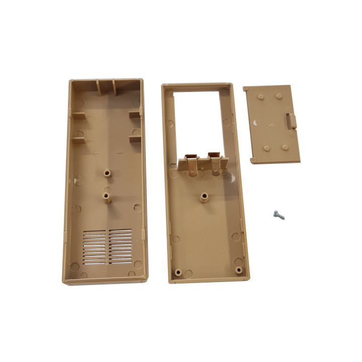 Coffret plastique 127 x 46 x 24 mm (marron clair)  - 3