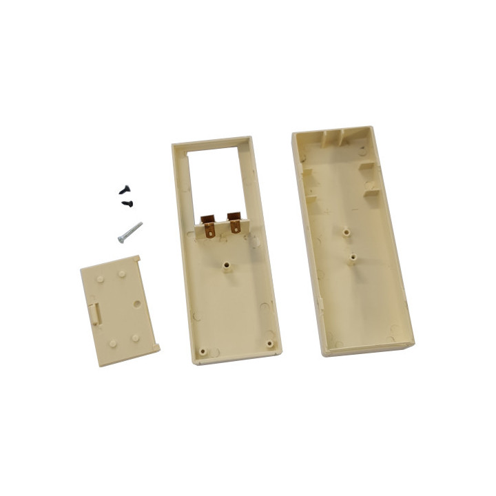 Coffret plastique 127 x 46 x 24 mm (beige)  - 3