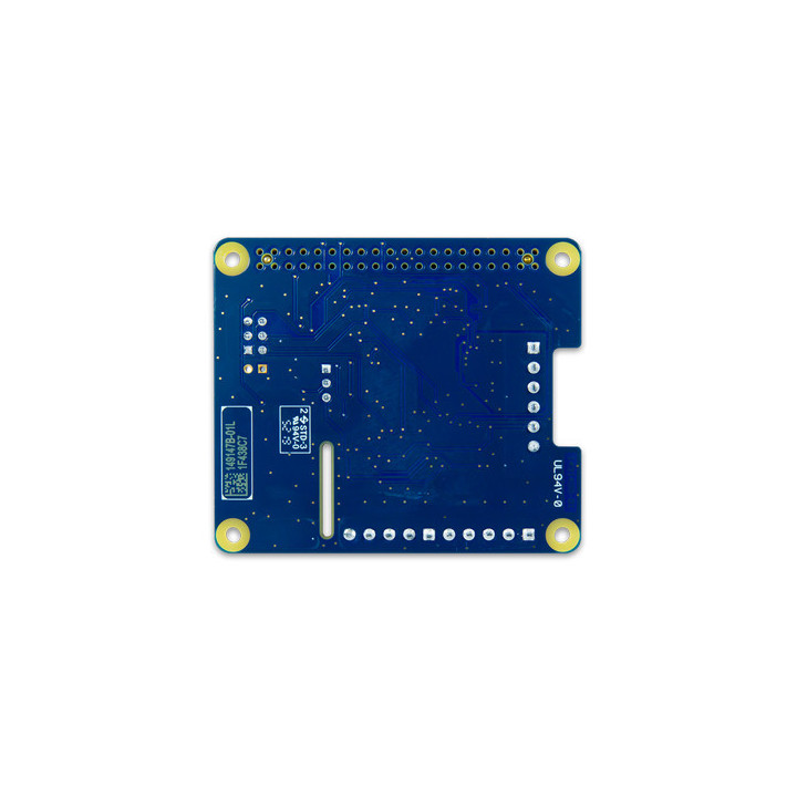 Vue de dessous de platine Digilent® DAQ HAT MCC152 pour Raspberry PI