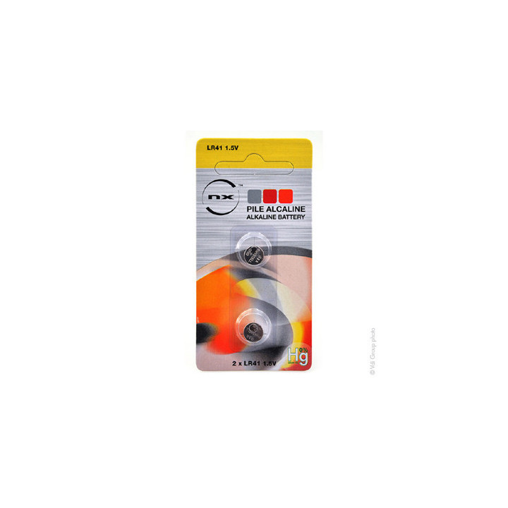 Pile bouton 1,5V type LR41/AG3 (2 pc)