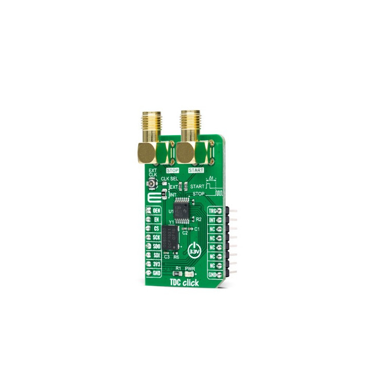 Vue de côté du module TDC click - MIKROE-4697