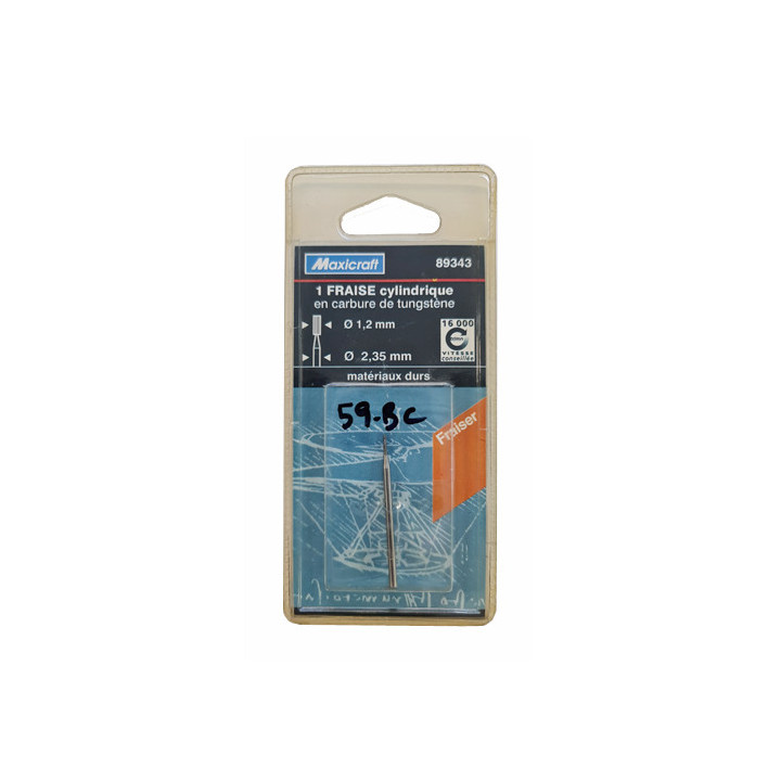 Fraise cylindrique Ø1,2mm Maxicraft® 89343