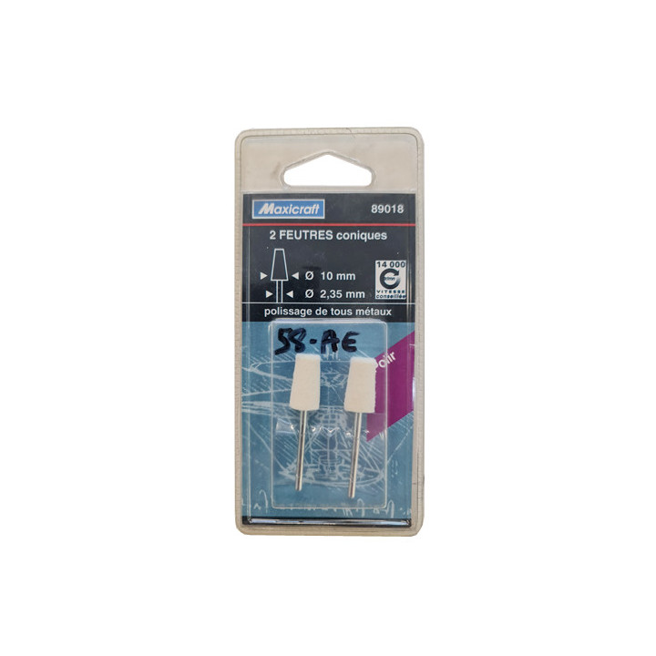 Feutres coniques 10 mm Maxicraft® 89018