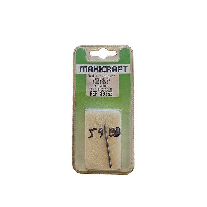 Fraises cylindrique Ø 1,6 mm Maxicraft® 89353