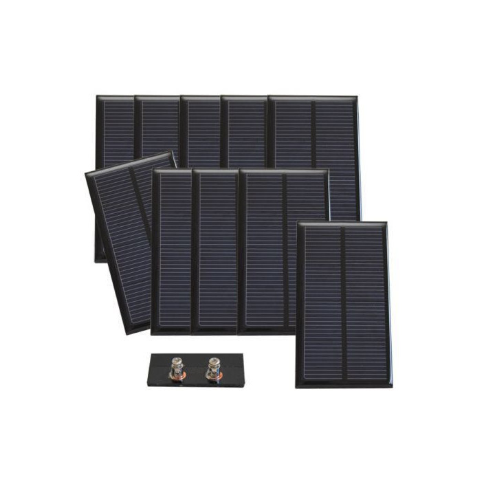 Lot de 10 cellules solaires encapsulée (2 V - 380 mA)