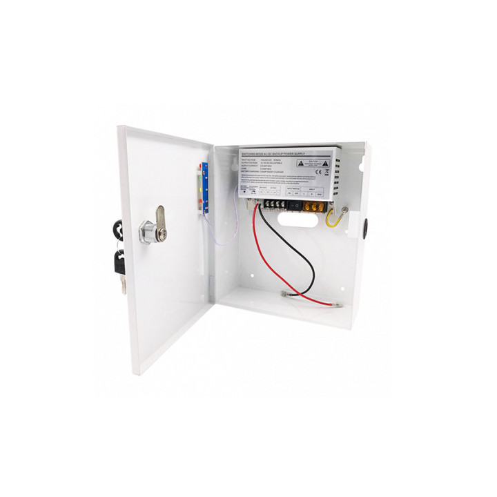 Vue intérieure de d'alimentation secourue 12Vcc 5A (MB6012B1)