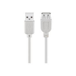 Cordon USB A mâle - USB A femelle (1,8m)