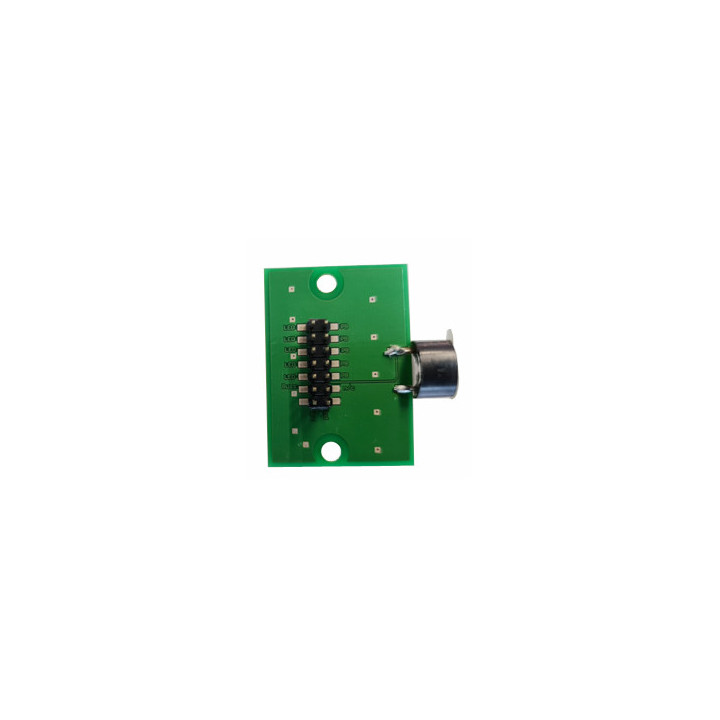 Vu de derrière du module boutons poussoirs, led et BUZZER