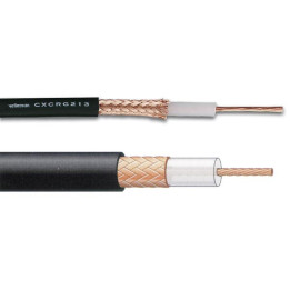 Câble coaxial noir 50 ohms - 9,1 mm
