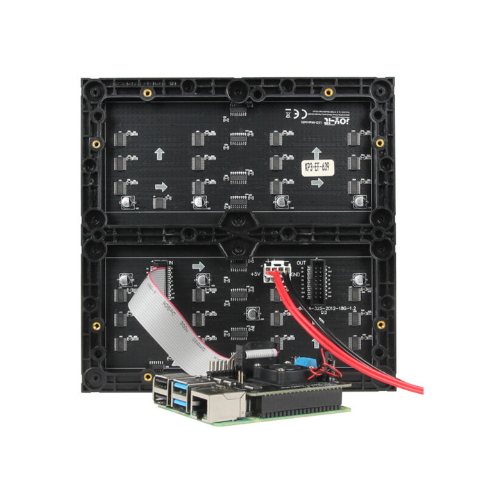 Exemple d'utilisation de la platine Contrôleur de Matrice à Leds RB-MatrixCtrl