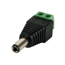 Fiche DC mâle 2,1x5,5 mm (à visser)  - 1
