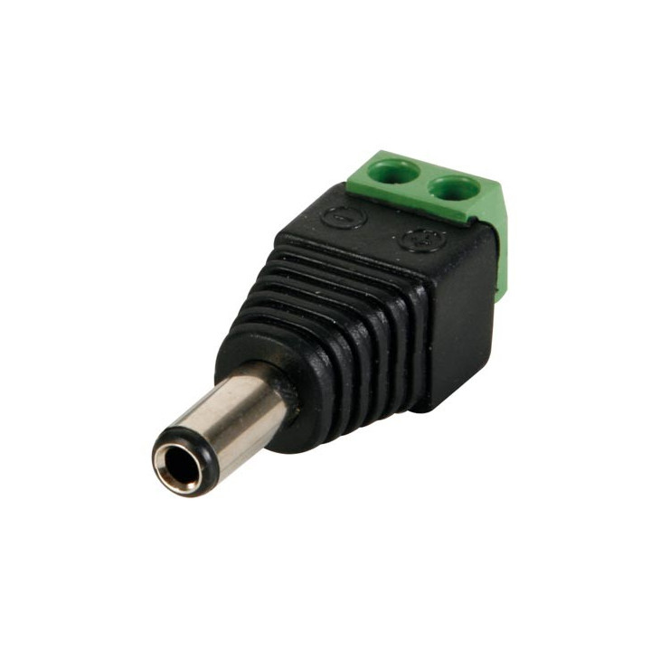 Fiche DC mâle 2,1x5,5 mm (à visser)  - 1