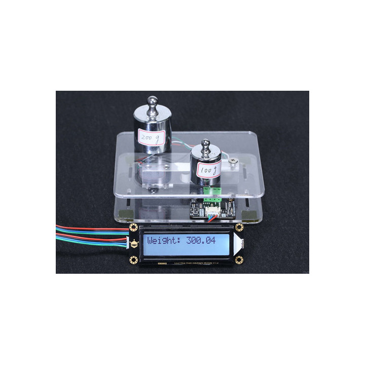 Exemple d'application du kit capteur de force 1kg avec interface I2C