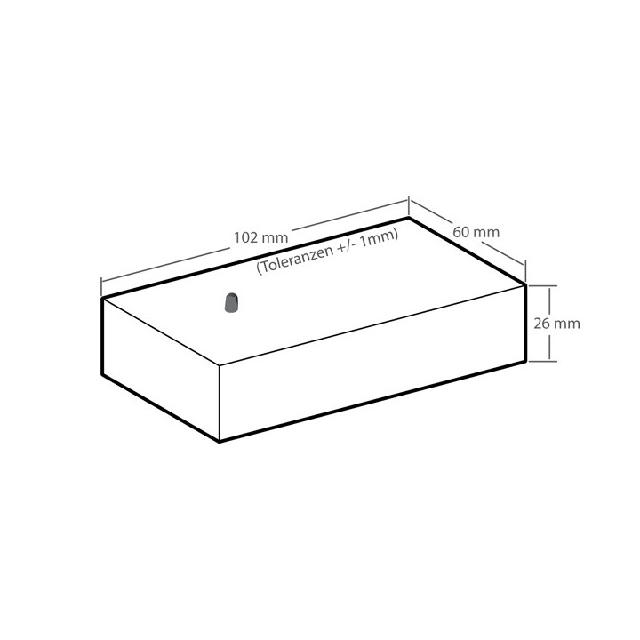 Dimensions du détecteur de fuite de rayonnement de four micro-ondes Kemo M058N