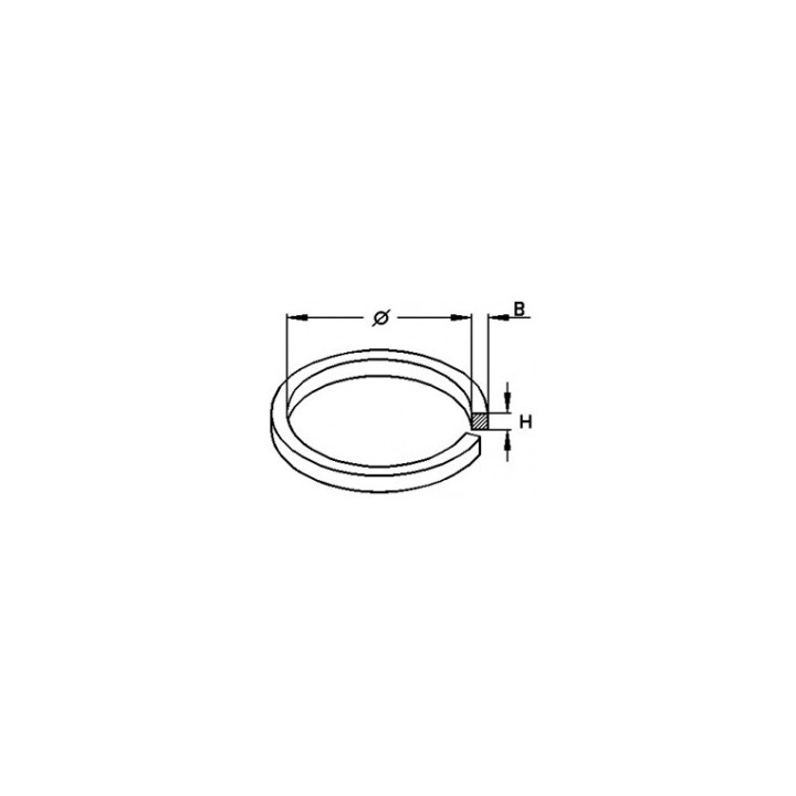 Courroie Ø 25 x 1.6 x 1.6 mm