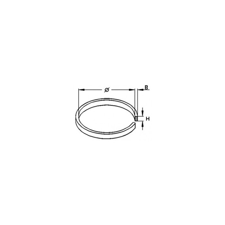 Courroie plate 57,5 x 0.5 x 3 mm  - 2