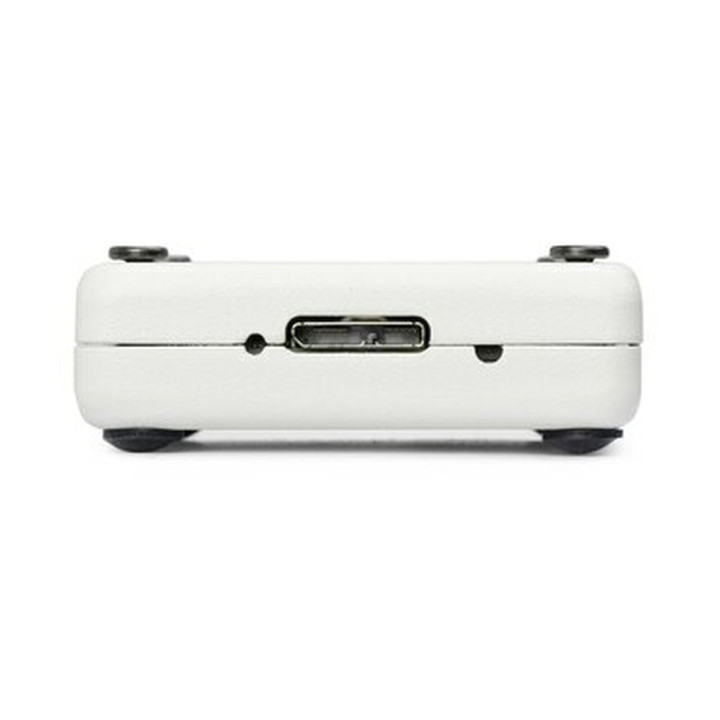 Vue de face de boitier une fois la carte Ettus USRP B205mini-i logée dedans
