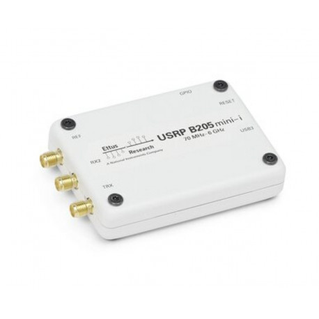 Vue de côté de boitier une fois la carte Ettus USRP B205mini-i logée dedans