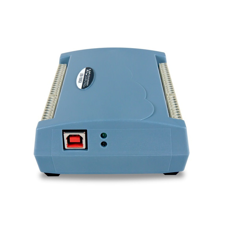 Vue de côté du boitier d'acquisition haute vitesse - haute précision MCC USB-1608G