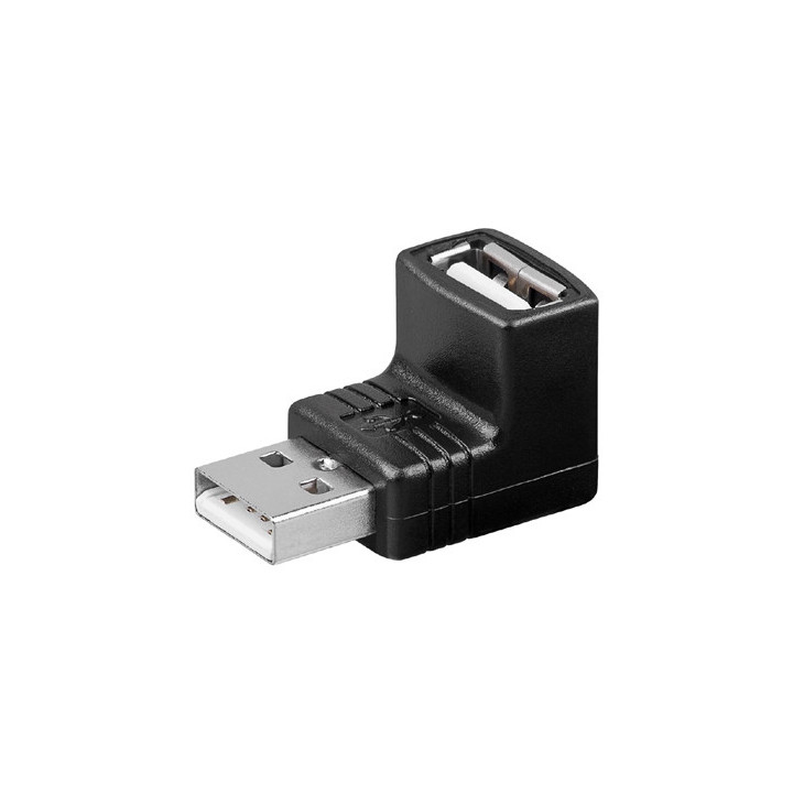 Adaptateur USB coudé A mâle - A femelle